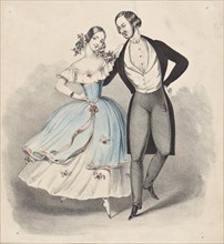 La polka, 1840s.