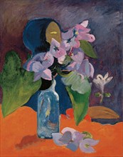 Still Life with Flowers and Idol, ca 1892.