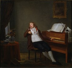 Portrait of the pianist and composer Johann Ladislaus Dussek (1760-1812), 1795.