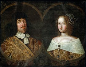 Portrait of King Frederick III of Denmark (1609-1670) and Sophie Amalie (1670-1710), Duchess of Brun