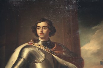 'Portrait of Peter the Great', mid 19th century. Artist: Enrico Belli