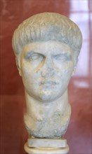 Portrait bust of the Roman Emperor Nero as a youth, mid 1st century. Artist: Unknown