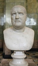 Portrait bust of the Roman Emperor Balbinus, second quarter of 3rd century. Artist: Unknown
