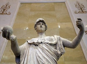 Statue of Athena, Goddess of Wisdom and Just War, and patroness of crafts, 2nd century. Artist: Unknown