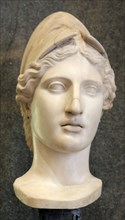 Head of Athena, Goddess of Wisdom and Just War, and patroness of crafts, early 1st century. Artist: Unknown