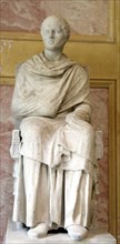 Statue of a seated philosopher, 1st century. Artist: Unknown