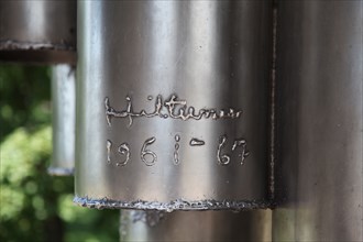 Artist's signature, Sibelius Monument, Sibelius Park, Helsinki, Finland, 2011 Artist: Sheldon Marshall