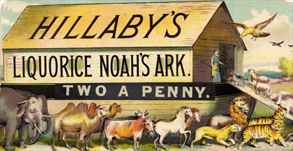 Hillaby's Liquorice Noah's Ark, 19th century. Artist: Unknown