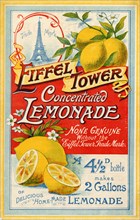 Eiffel Tower Concentrated Lemonade, 1900. Artist: Unknown