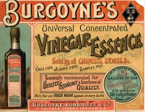Burgoyne's Vinegar Essence, 1900s. Artist: Unknown