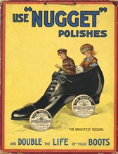 Nugget boot polish, 1910s. Artist: Unknown
