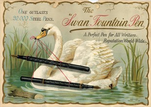 Swan Fountain Pen, 19th century. Artist: Unknown