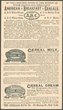 ABC American Breakfast cereals, 1900s. Artist: Unknown
