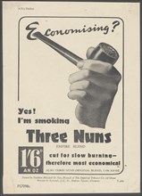 Three Nuns Pipe Tobacco, c.1930s. Artist: Wilfred Fryer