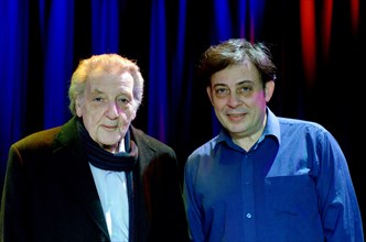 Stan Tracey and Clark Tracey, The Under Ground Theatre, Eastbourne, East Sussex., 2013. Artist: Brian O'Connor