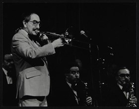 Trombonist Don Lusher playing with the Ted Heath Orchestra. Artist: Denis Williams