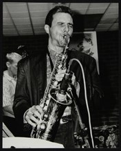 Perico Sambeat playing alto saxophone at The Fairway, Welwyn Garden City, Hertfordshire, 1996. Artist: Denis Williams