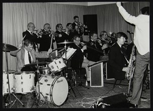 Drummer Ronnie Verrell and the Sound of 17 Big Band at The Fairway, Welwyn Garden City, Herts, 1991. Artist: Denis Williams
