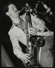 Tenor saxophonist Scott Hamilton playing at Pizza Express, London, 16 February 1979. Artist: Denis Williams