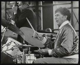 Slam Stewart and Shelly Manne on stage at the Capital Radio Jazz Festival, London, 1979. Artist: Denis Williams