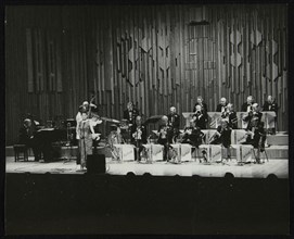 The Ted Heath Orchestra performing at the Barbican Hall, London, December 1985. Artist: Denis Williams