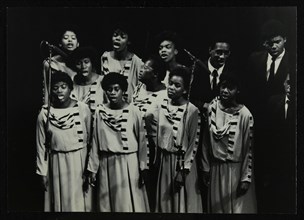 The Inspirational Choir performing at the Forum Theatre, Hatfield, Hertfordshire, 1985. Artist: Denis Williams