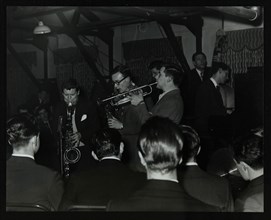 The Tubby Hayes Sextet playing at a modern jazz night at the Civic Restaurant, Bristol, 1955. Artist: Denis Williams