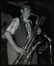 Baritone saxophonist Pepper Adams playing at the Red Lion, Hatfield, Hertfordshire, 20 August 1979. Artist: Denis Williams