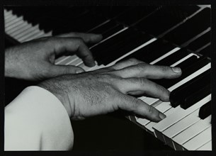 Pianist Brian Dee's hands at work, Lansdowne Studios, Holland Park, London, 1989. Artist: Denis Williams