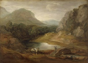 'Rocky landscape with a bridge', 1783-1785. Artist: Thomas Gainsborough.