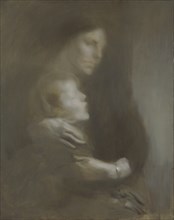 'Maternity (Suffering)', 1896-97. Artist: Eugene Carriere.