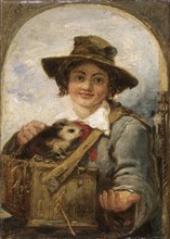 'Italian boy with a guinea pig', 1836. Artist: William James Muller.