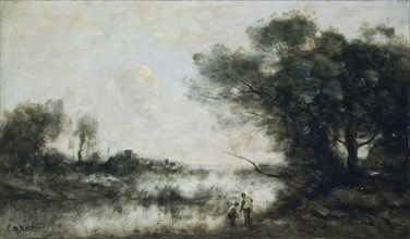 'The pond', c1820-1875. Artist: Jean-Baptiste-Camille Corot.