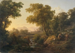 'Italian classical landscape', 1811-1860. Artist: Karoly Marko the Elder