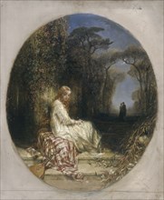 'She never told her love', 1825-1892. Artist: Alfred Joseph Woolmer