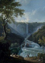 'The falls of Terni', 1767. Artist: Thomas Patch.