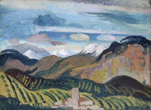 'Vernet', (Provencal Landscape), 1912. Artist: James Dickson Innes