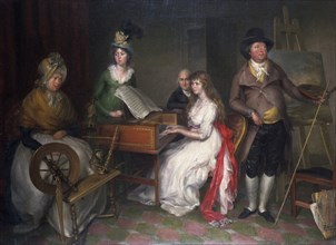 'Thomas Jones, (1742-1803) and his family', 1797. Artist: Francesco Renaldi