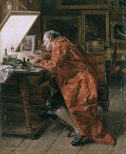 'The etcher', 1892. Artist: Carl Wilhelm Anton Seiler