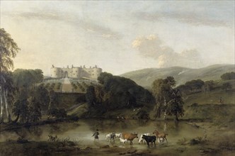 'Chirk Castle from the North', 1704-1734. Artist: Pieter Tillemans