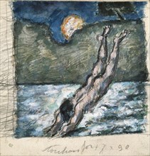 'The Diver', 1867-70. Artist: Paul Cezanne.