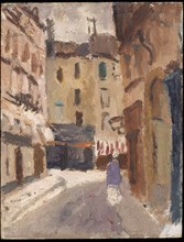 'A street in Nantes', 1920-1930. Artist: Christopher Wood