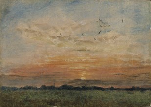 'Sunset', 1796-1837. Artist: John Constable.