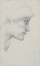 'Head', 1885. Artists: Sir Edward Coley Burne-Jones, Edward Burnes-Jones.
