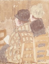 'Two women seated in church', 1896-1939. Artist: Gwendolen Mary John