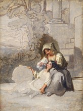 'Italian peasants', 1820-1885. Artist: Penry Williams.