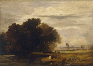 'Dedham Ferry', 1808-1847. Artist: William Collins.