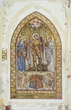 'Design for the St George Mosaic with Marginal studies', 1869. Artists: Edward John Poynter, St George.