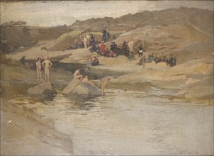 'Bathing', 1904. Artist: George Murray