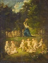 'The gambols', 1844-1886 Artist: Adolphe Monticelli.